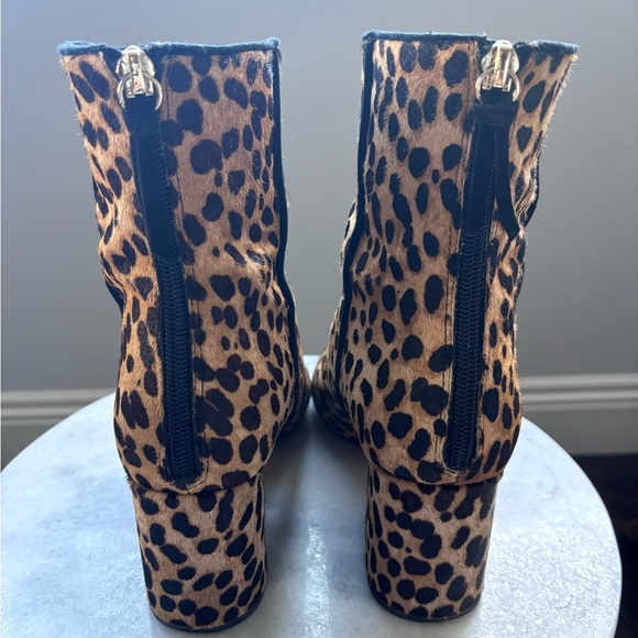 J Crew Sadie Calf hair leopard bootie 8.5 - Picture 5 of 7
